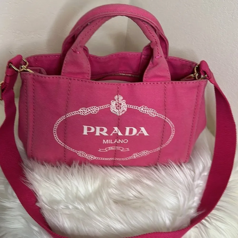 💯Authentic Prada Canapa Two Way - Small sized 🍀